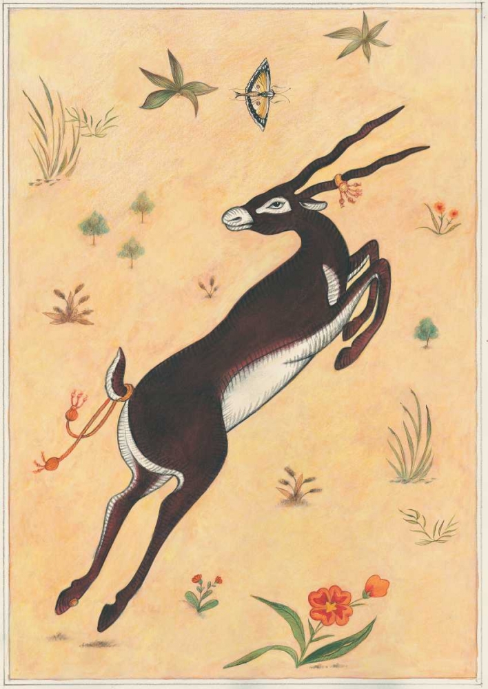 Black Deer-Buck-Indian Animals art print by Fran Gynn for $57.95 CAD