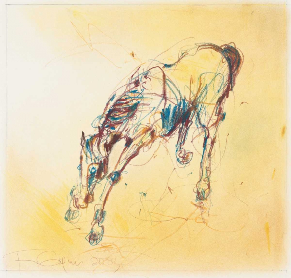 Bucking Horse Study art print by Fran Gynn for $57.95 CAD