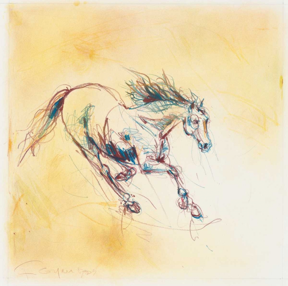 Running Horse Study art print by Fran Gynn for $57.95 CAD