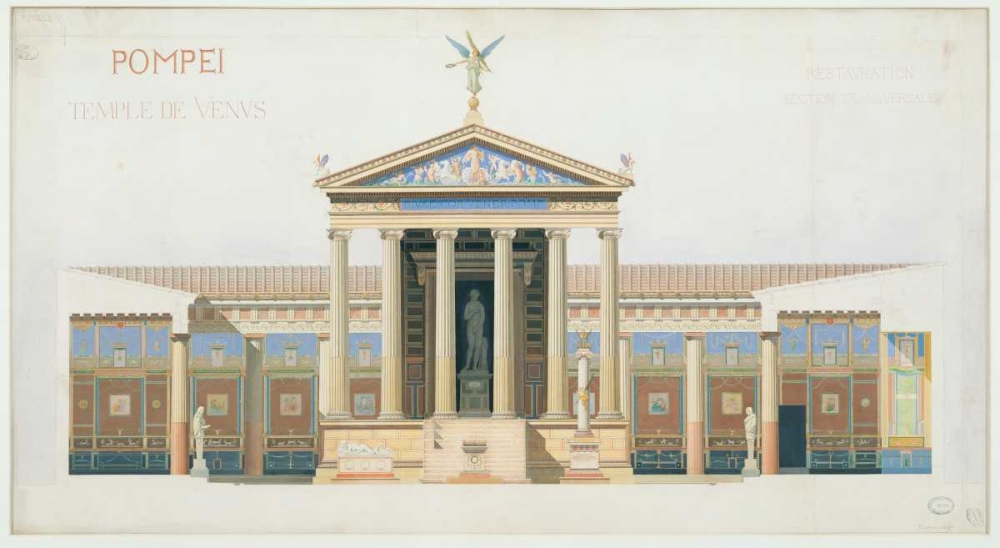 Temple of Venus, Pompeii art print by Francois Chabrol for $57.95 CAD