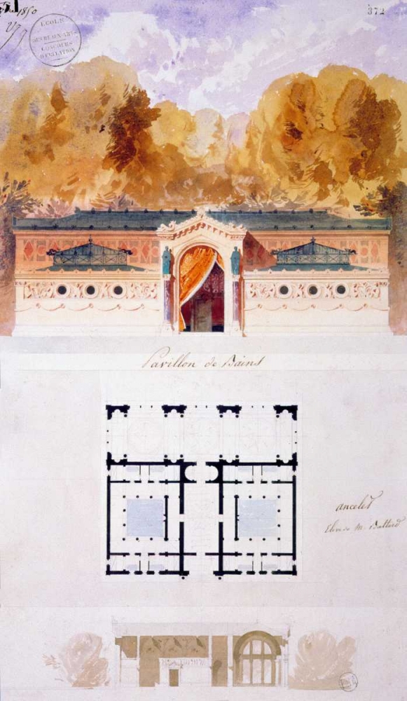Bathing Pavilion art print by Gabrielle-August Ancelet for $57.95 CAD