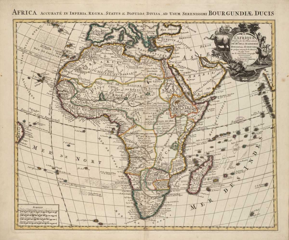 Africa art print by Guillaume De LIsle for $57.95 CAD