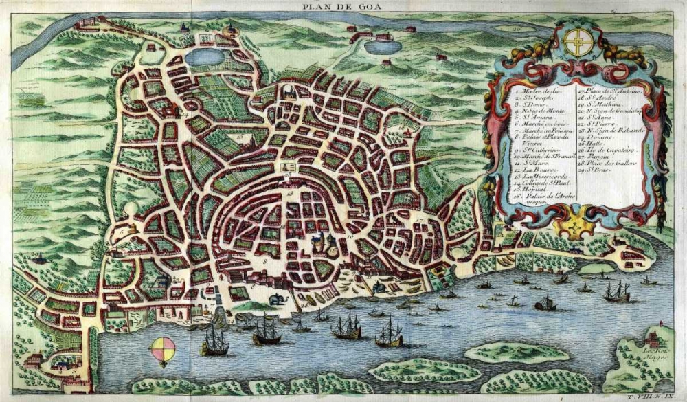 Plan de Goa art print by Antoine Francois for $57.95 CAD