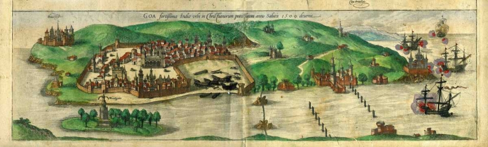 City Views - Goa art print by Braun and Hogenburg for $57.95 CAD