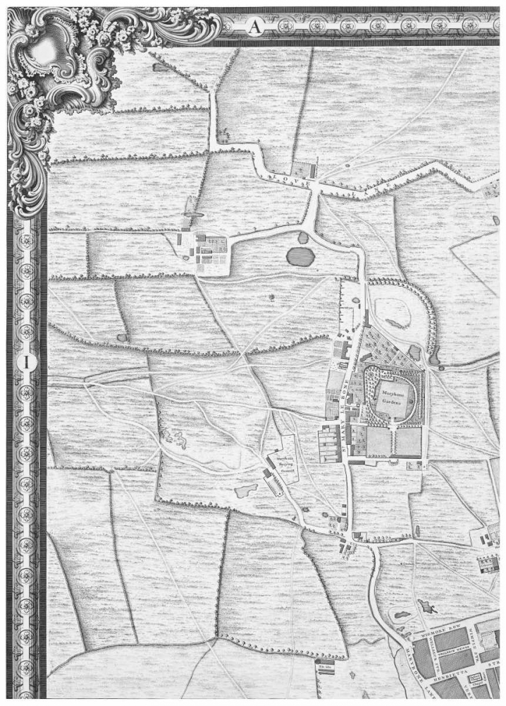 Roque Sectional map of London 1748 art print by John Roque for $57.95 CAD