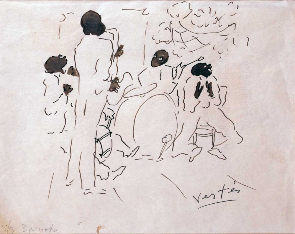 Josephine Bakers Jazz Band art print by Marcel Vertes for $57.95 CAD