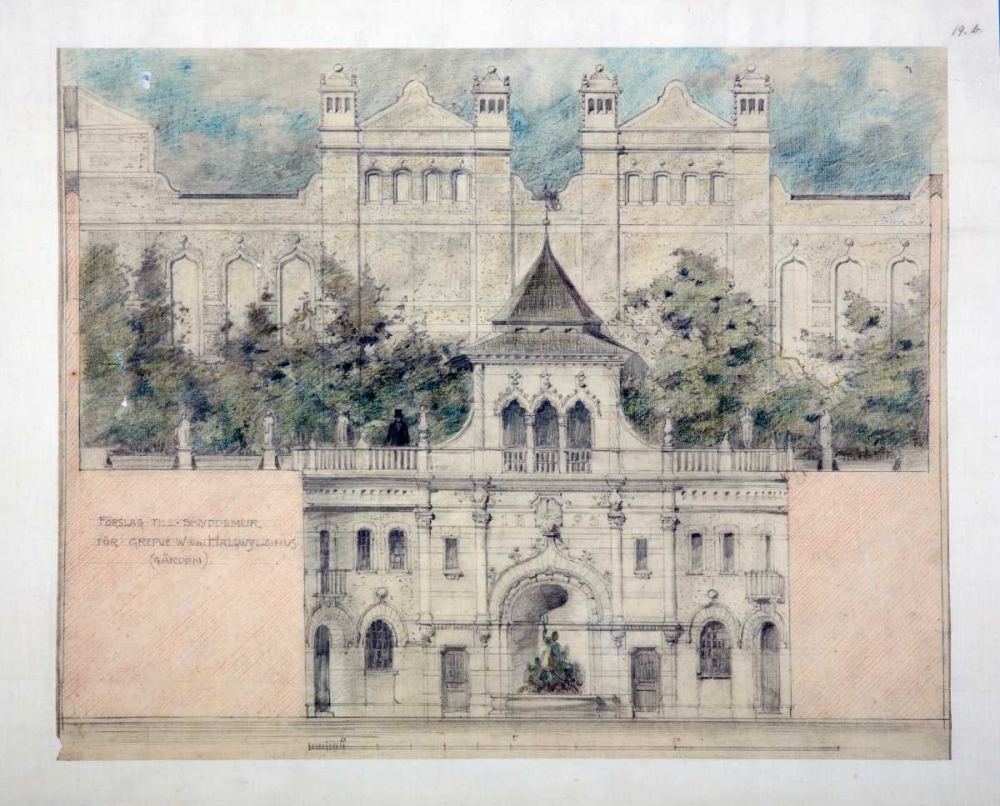 Skyddsmur Garden, Stockholm art print by c1900 Anon for $57.95 CAD
