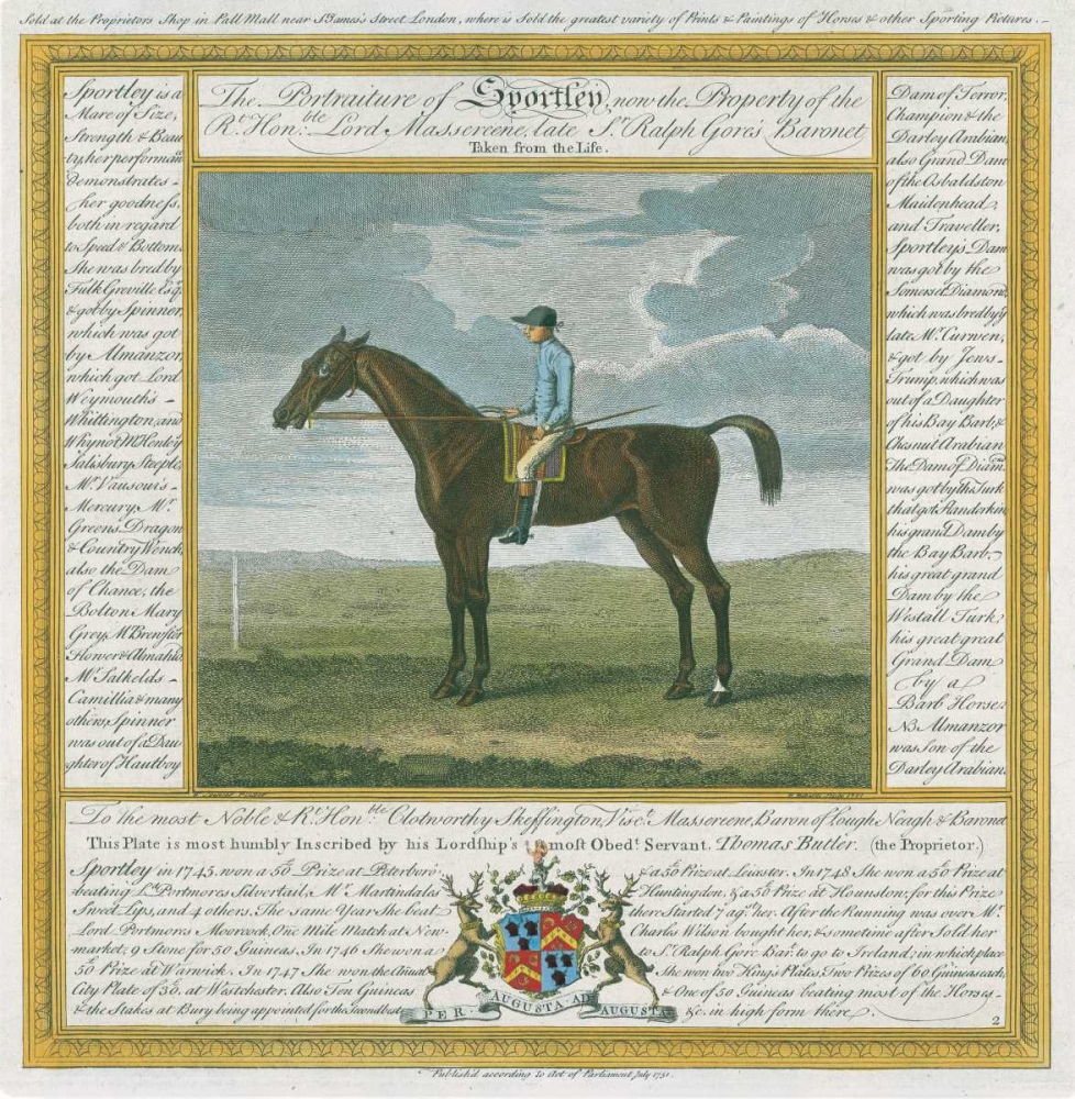 Portrait and Pedigree, Sportley art print by Thomas Spencer for $57.95 CAD