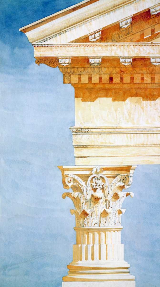 Study of Base, Capital and Entablature art print by Victor Postolle for $57.95 CAD