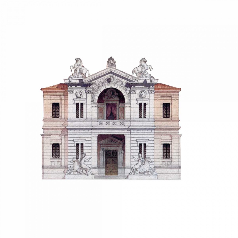Entrance Detail, Riding Academy art print by Victor Postolle for $57.95 CAD