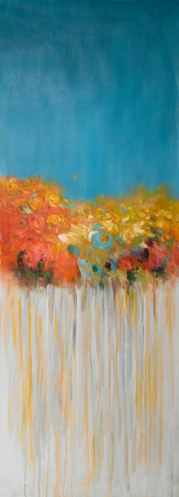 Colorful Abstract Flowers art print by Atelier B Art Studio for $57.95 CAD
