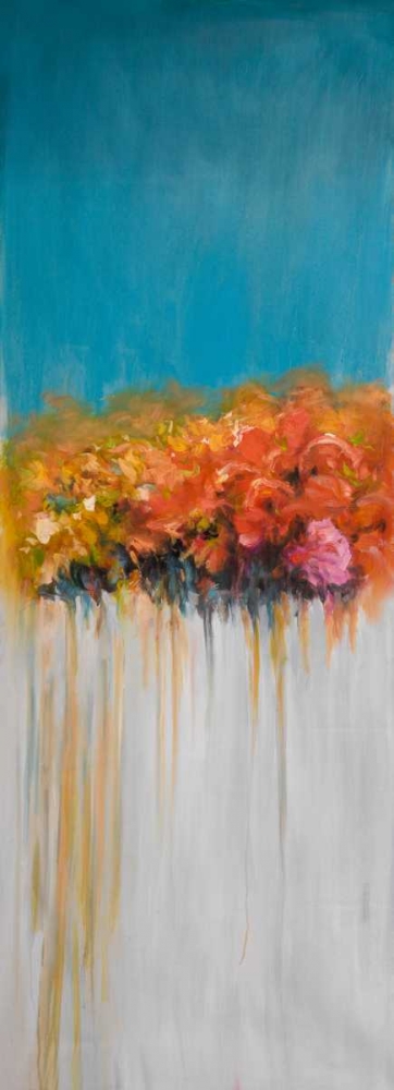 Colorful Abstract Basket of Flowers art print by Atelier B Art Studio for $57.95 CAD