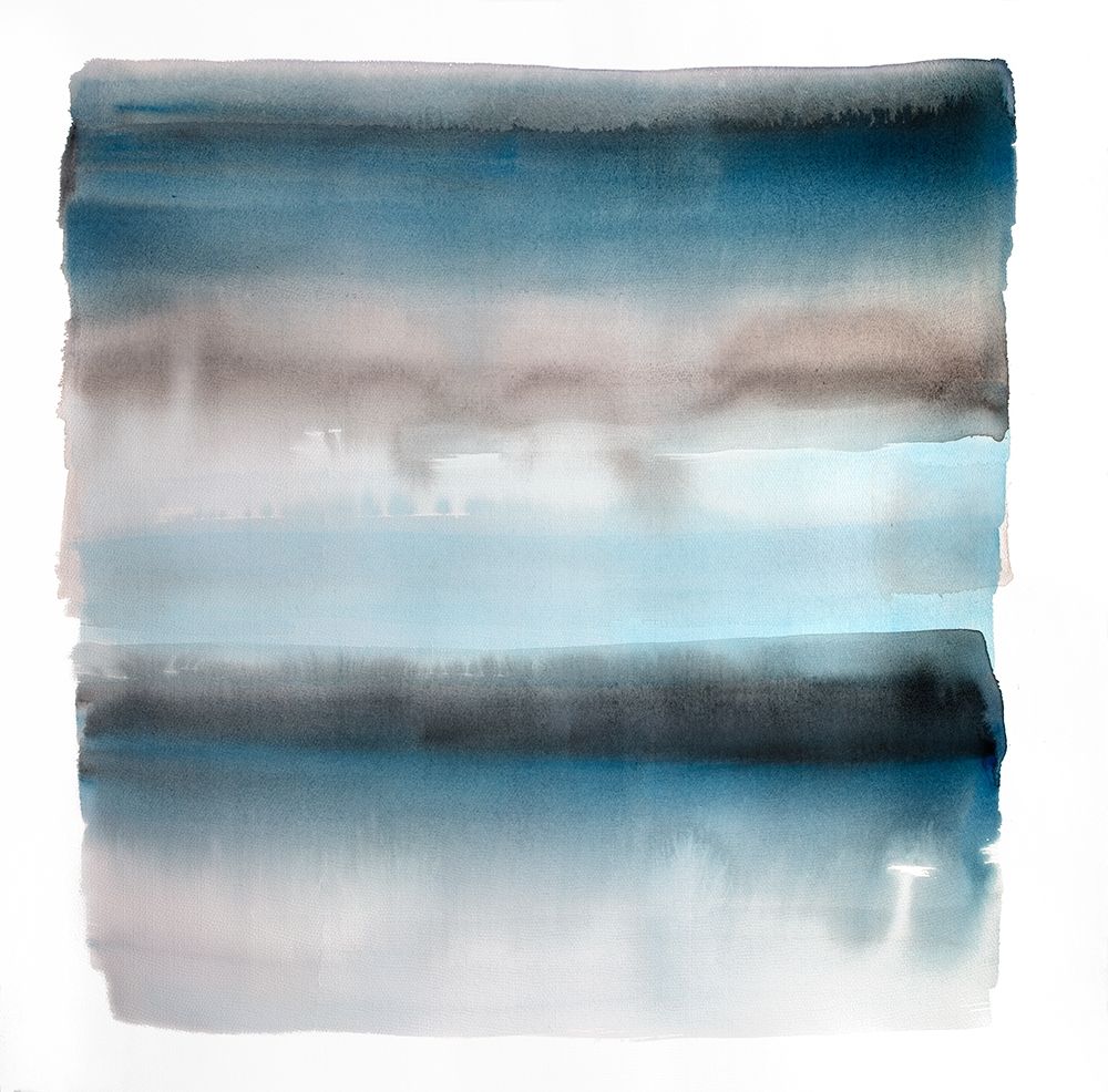 BLUE STRIPES art print by Atelier B Art Studio for $57.95 CAD
