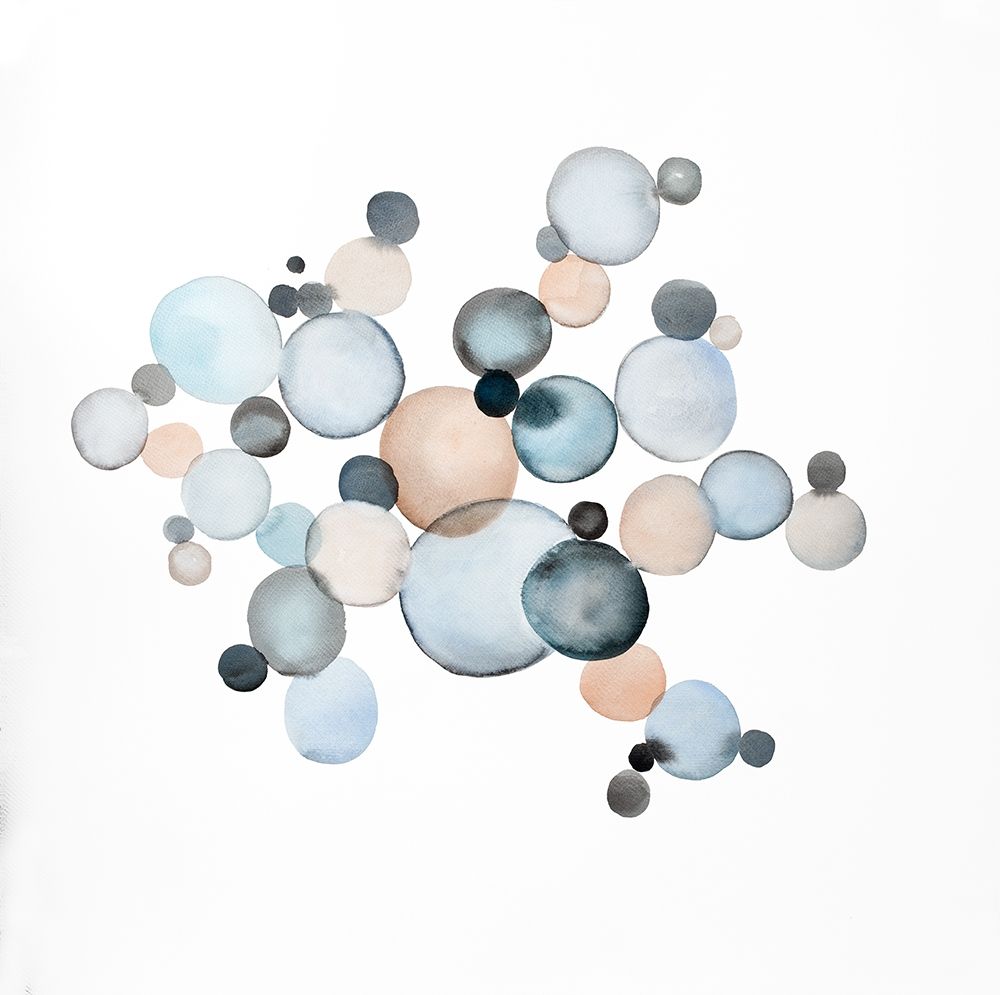 GRAYISH BUBBLES art print by Atelier B Art Studio for $57.95 CAD