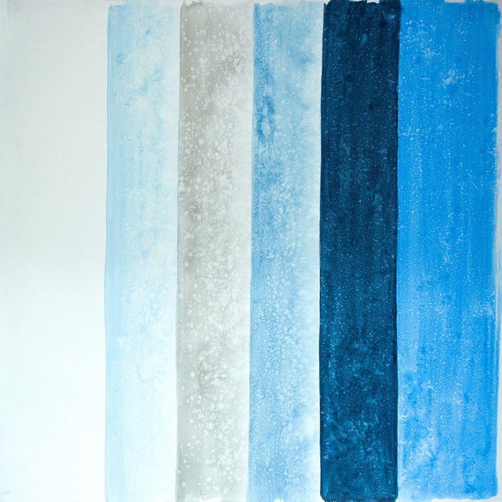 BLUE STRIPES art print by Atelier B Art Studio for $57.95 CAD