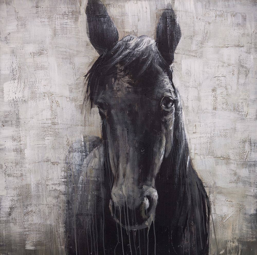 BLACK HORSE art print by Atelier B Art Studio for $57.95 CAD