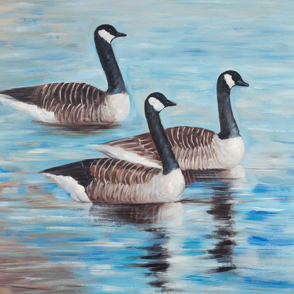 Bustards in the Water art print by Atelier B Art Studio for $57.95 CAD