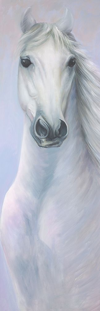 POWERFUL WHITE HORSE art print by Atelier B Art Studio for $57.95 CAD