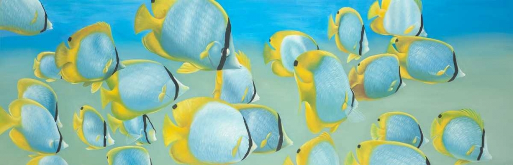 Butterfly Fishs art print by Atelier B Art Studio for $57.95 CAD