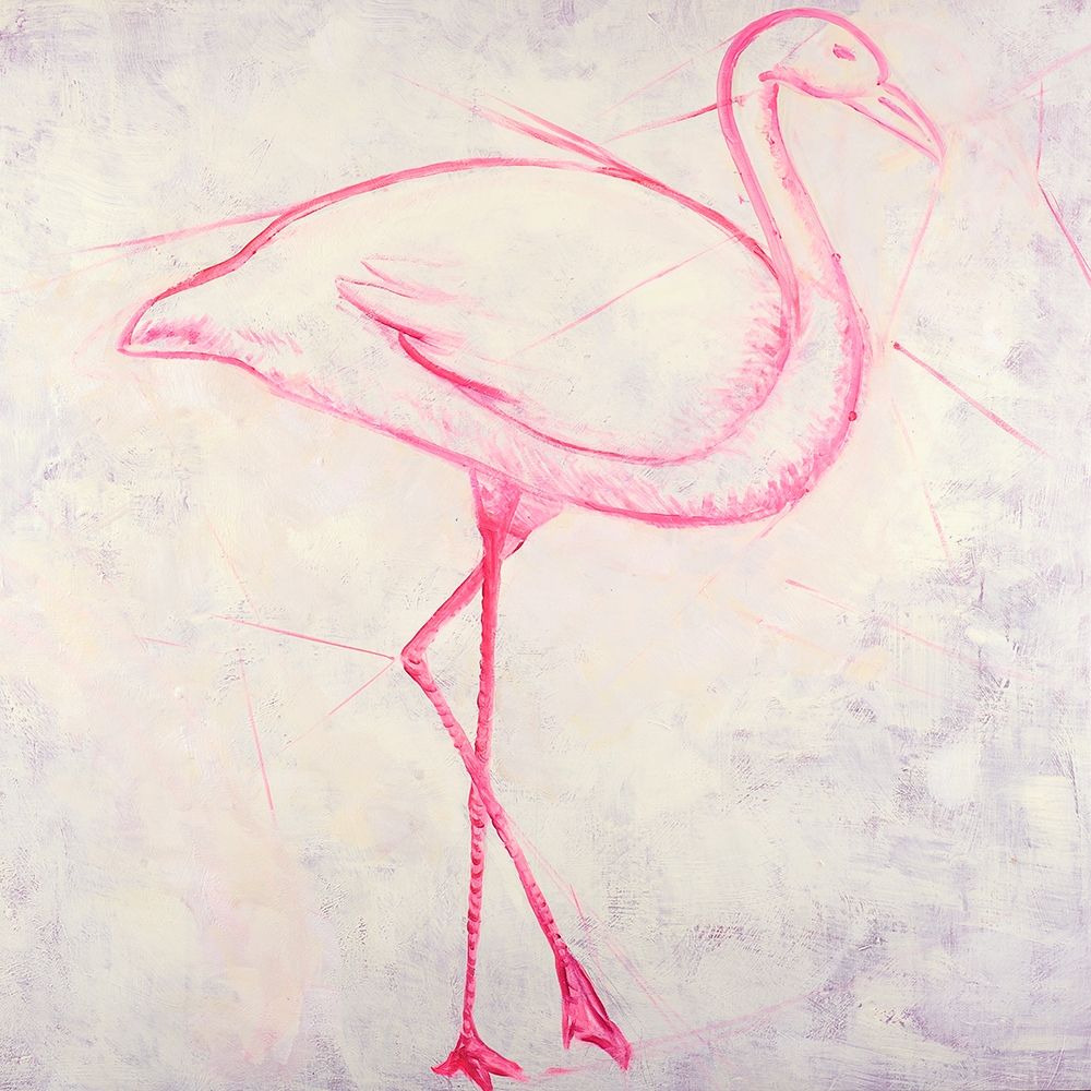 FLAMINGO SKETCH art print by Atelier B Art Studio for $57.95 CAD