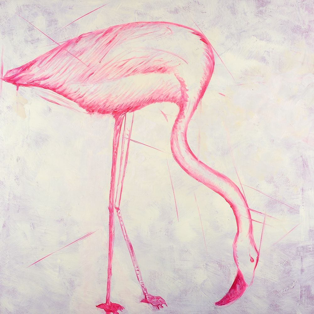 PINK FLAMINGO SKETCH art print by Atelier B Art Studio for $57.95 CAD
