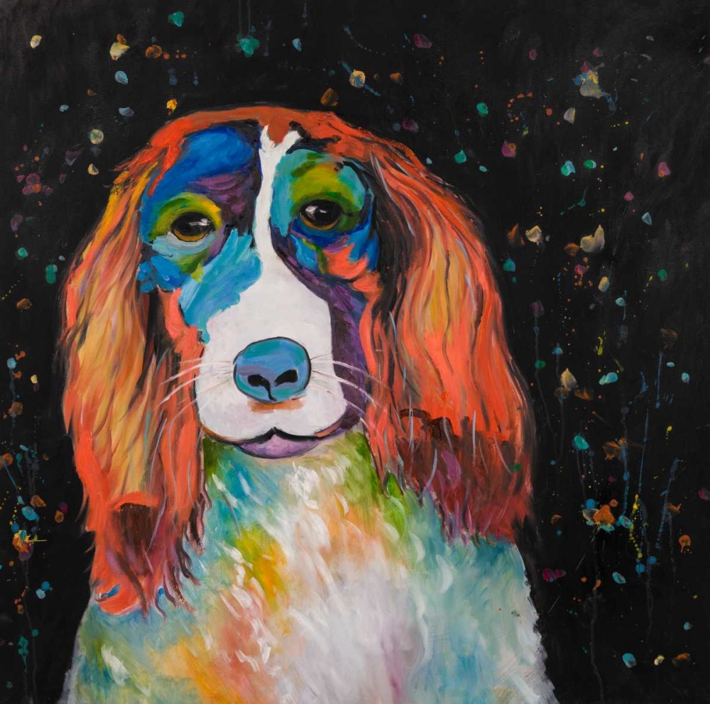 Colorful Dog art print by Atelier B Art Studio for $57.95 CAD