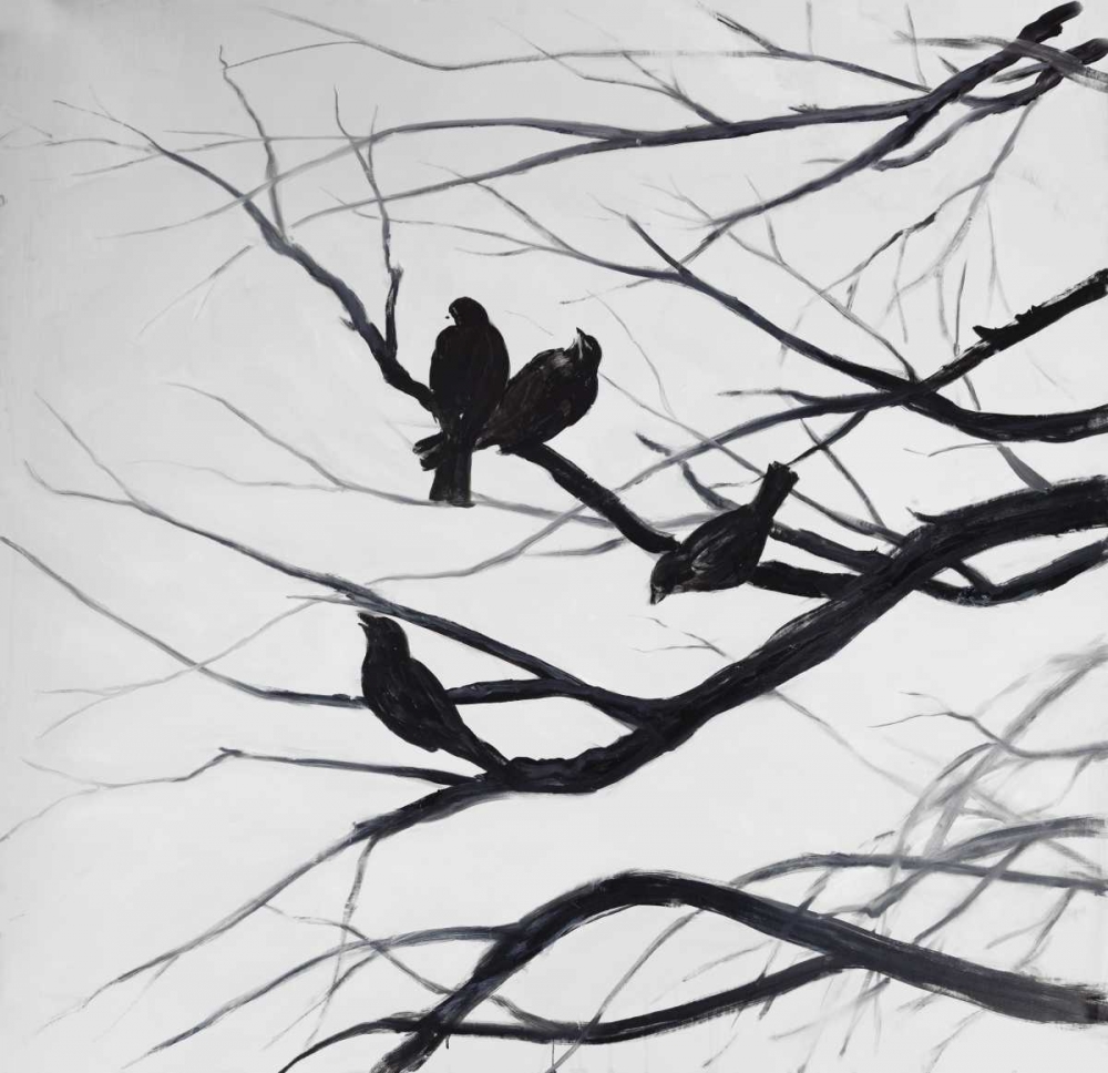 Birds and Branches Silhouette art print by Atelier B Art Studio for $57.95 CAD