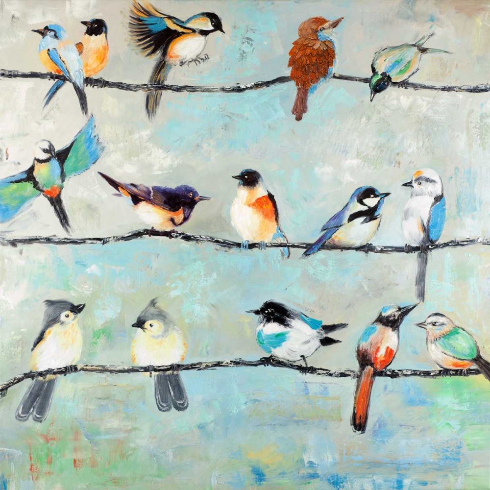 Small Colorful Birds art print by Atelier B Art Studio for $57.95 CAD