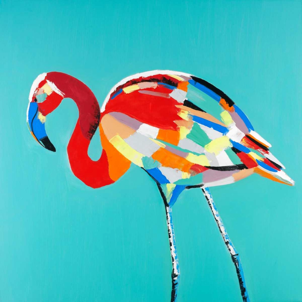 Abstract Flamingo art print by Atelier B Art Studio for $57.95 CAD