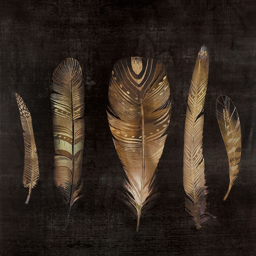 BROWN FEATHER SET art print by Atelier B Art Studio for $57.95 CAD