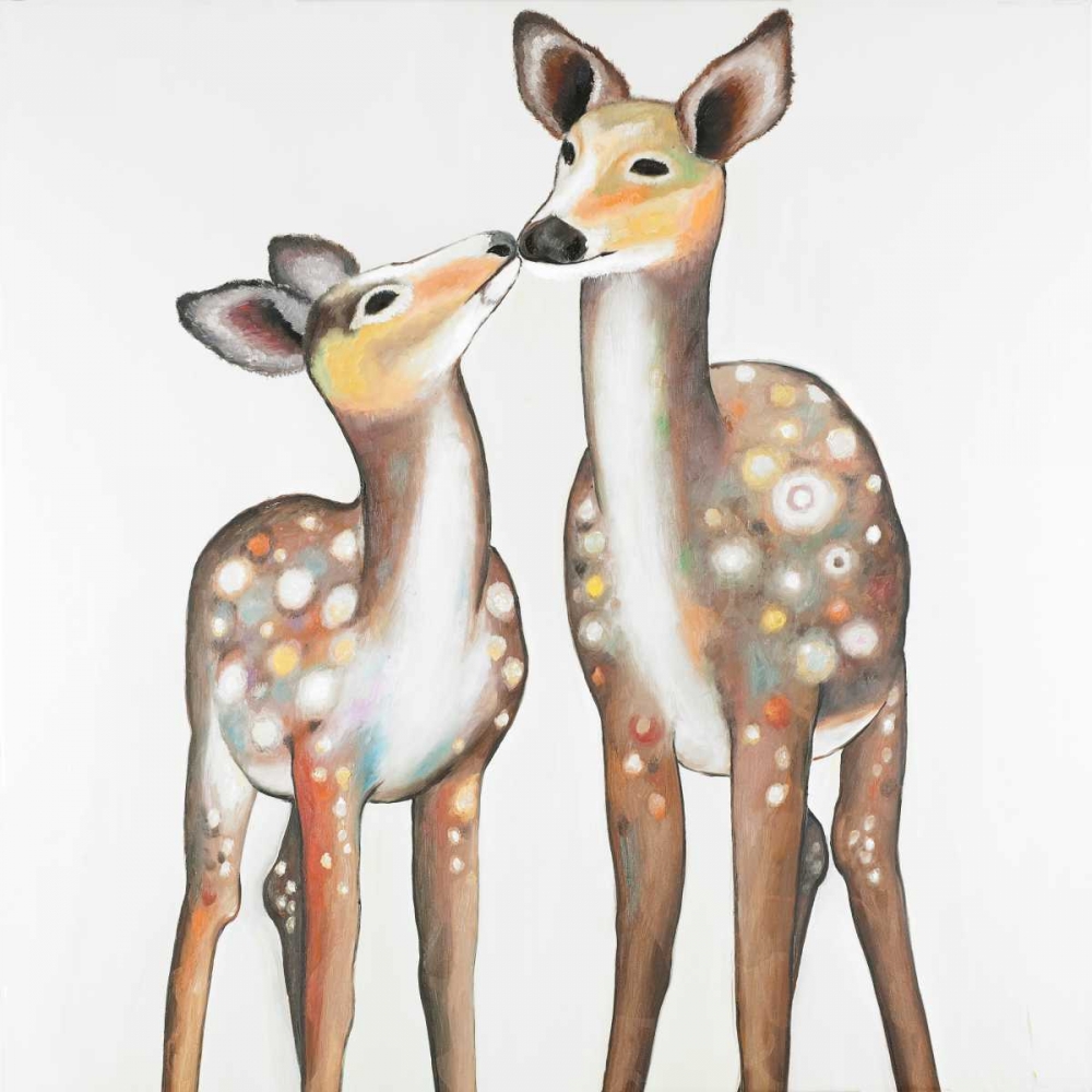 Deer with its Fawn art print by Atelier B Art Studio for $57.95 CAD