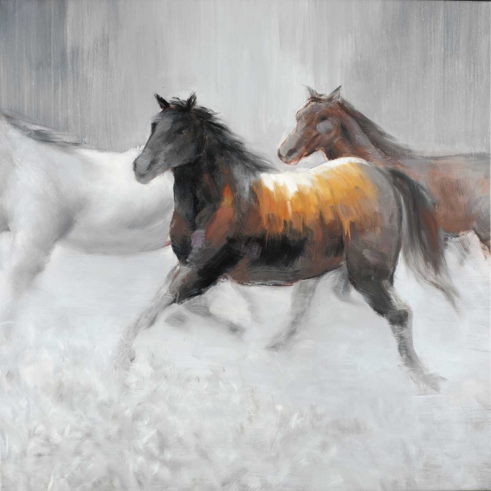 Herd of Wild Horses art print by Atelier B Art Studio for $57.95 CAD
