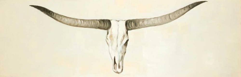 Longhorn Cattle Skull art print by Atelier B Art Studio for $57.95 CAD