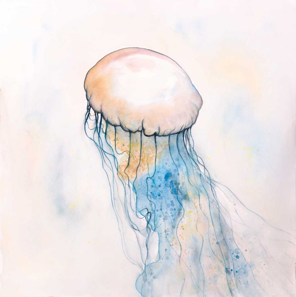 Watercolor Jellyfish art print by Atelier B Art Studio for $57.95 CAD
