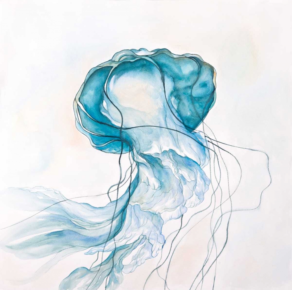 Jellyfish Moving art print by Atelier B Art Studio for $57.95 CAD