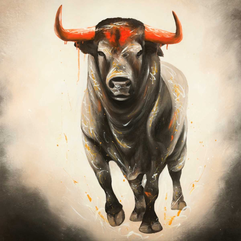 Monochrome Bull art print by Atelier B Art Studio for $57.95 CAD
