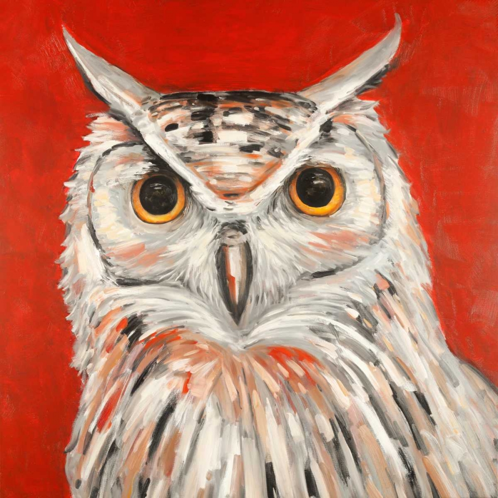 Colorful Eagle Owl art print by Atelier B Art Studio for $57.95 CAD