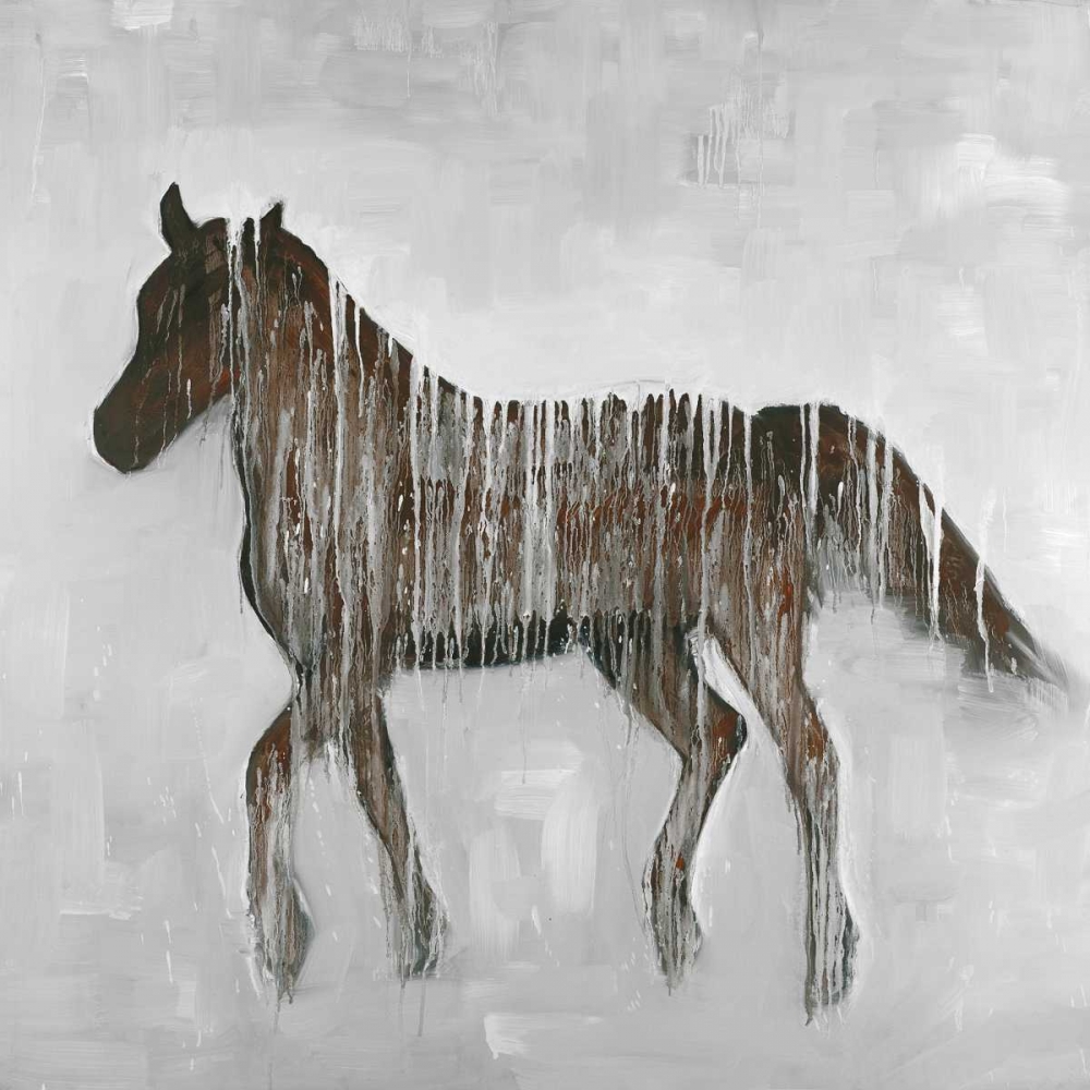 Gambading Abstract Horse art print by Atelier B Art Studio for $57.95 CAD