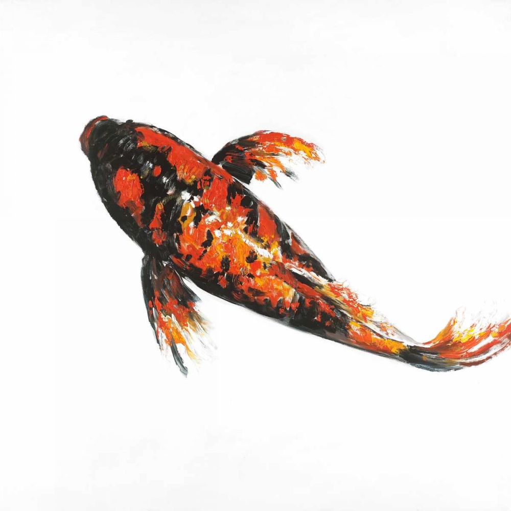 Red Butterfly Koi Fish art print by Atelier B Art Studio for $57.95 CAD