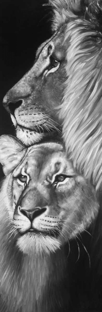 Lion and Lioness art print by Atelier B Art Studio for $57.95 CAD