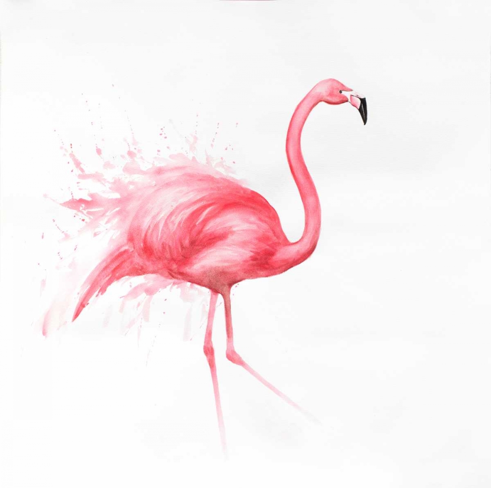 Pink Flamingo Watercolor art print by Atelier B Art Studio for $57.95 CAD