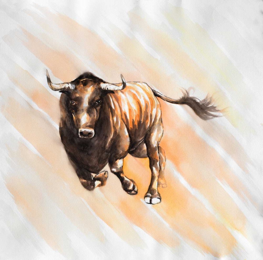 Bull Run in Watercolor art print by Atelier B Art Studio for $57.95 CAD