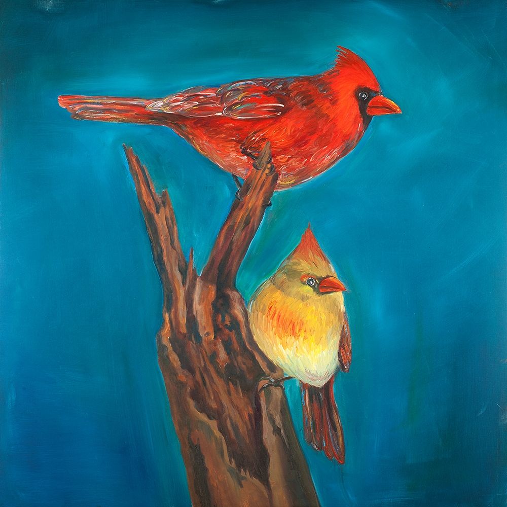 Birds on a Branch art print by Atelier B Art Studio for $57.95 CAD
