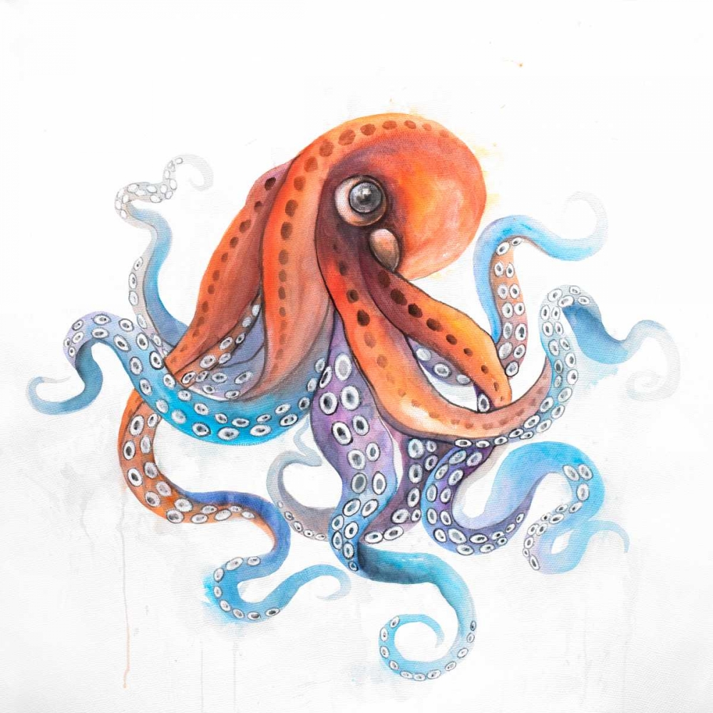 Watercolor Octupus art print by Atelier B Art Studio for $57.95 CAD