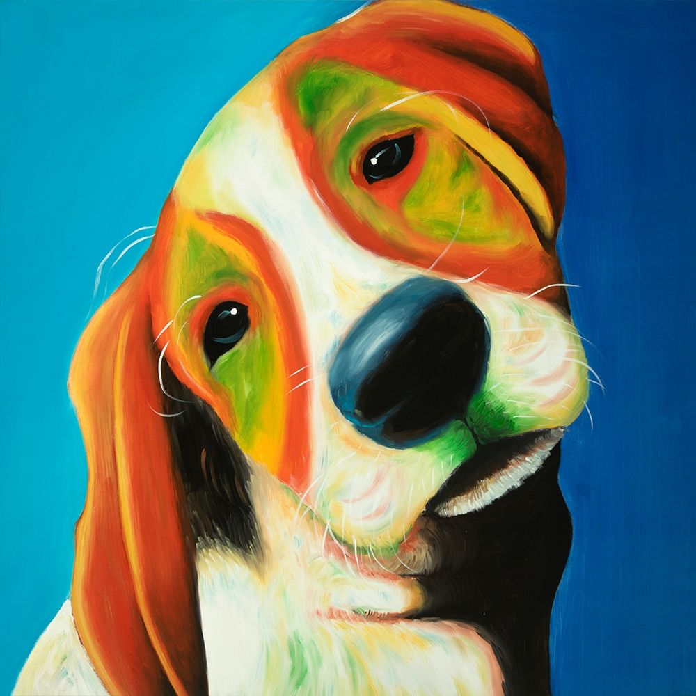 COLORFUL BEAGLE DOG art print by Atelier B Art Studio for $57.95 CAD