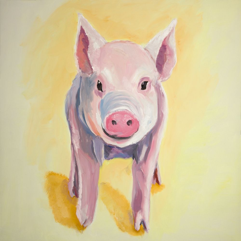 SOLITARY PIG art print by Atelier B Art Studio for $57.95 CAD