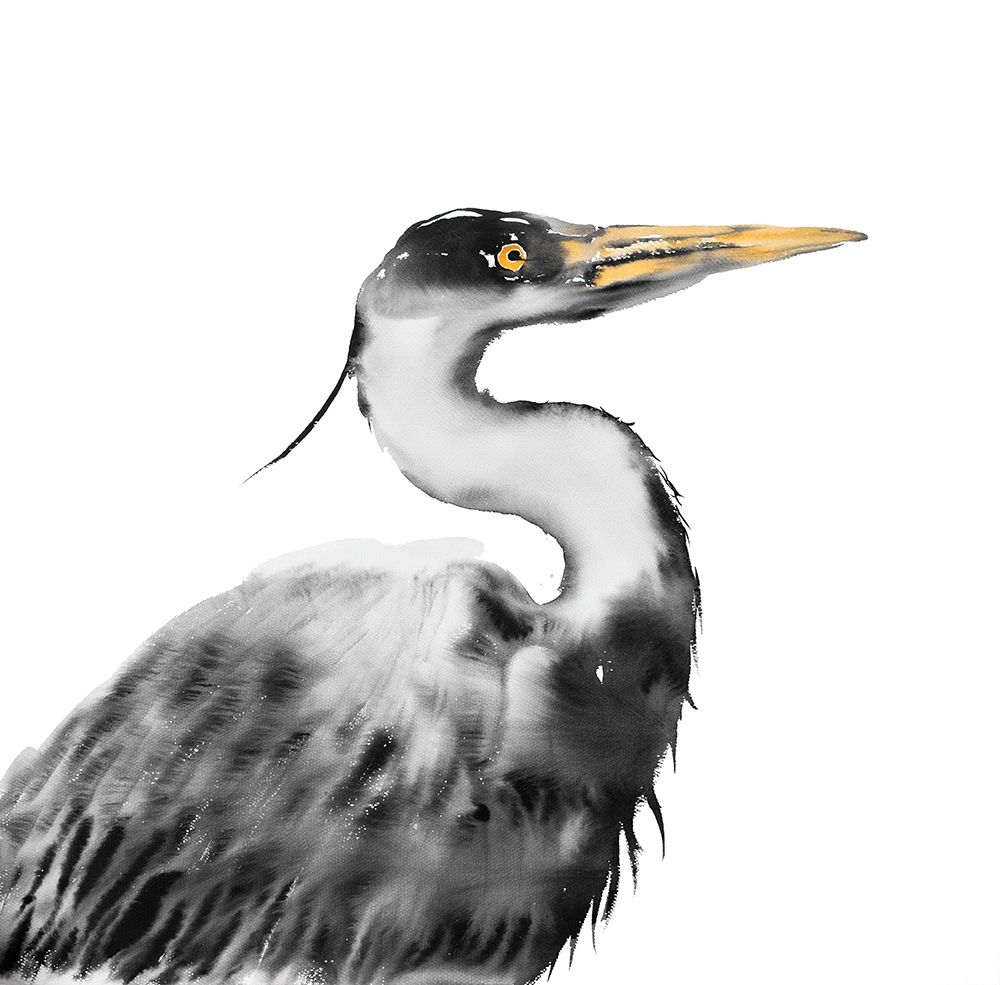 GREAT HERON art print by Atelier B Art Studio for $57.95 CAD