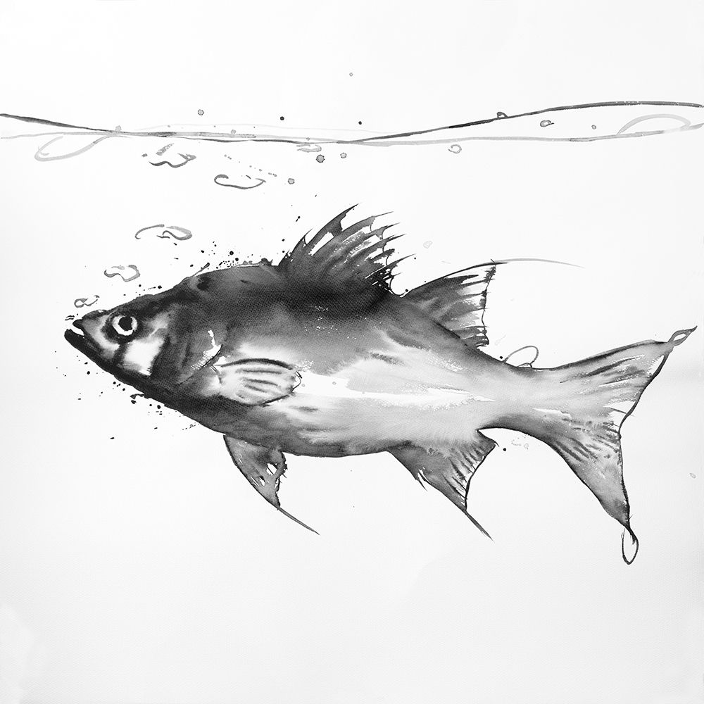 SWIMMING FISH art print by Atelier B Art Studio for $57.95 CAD