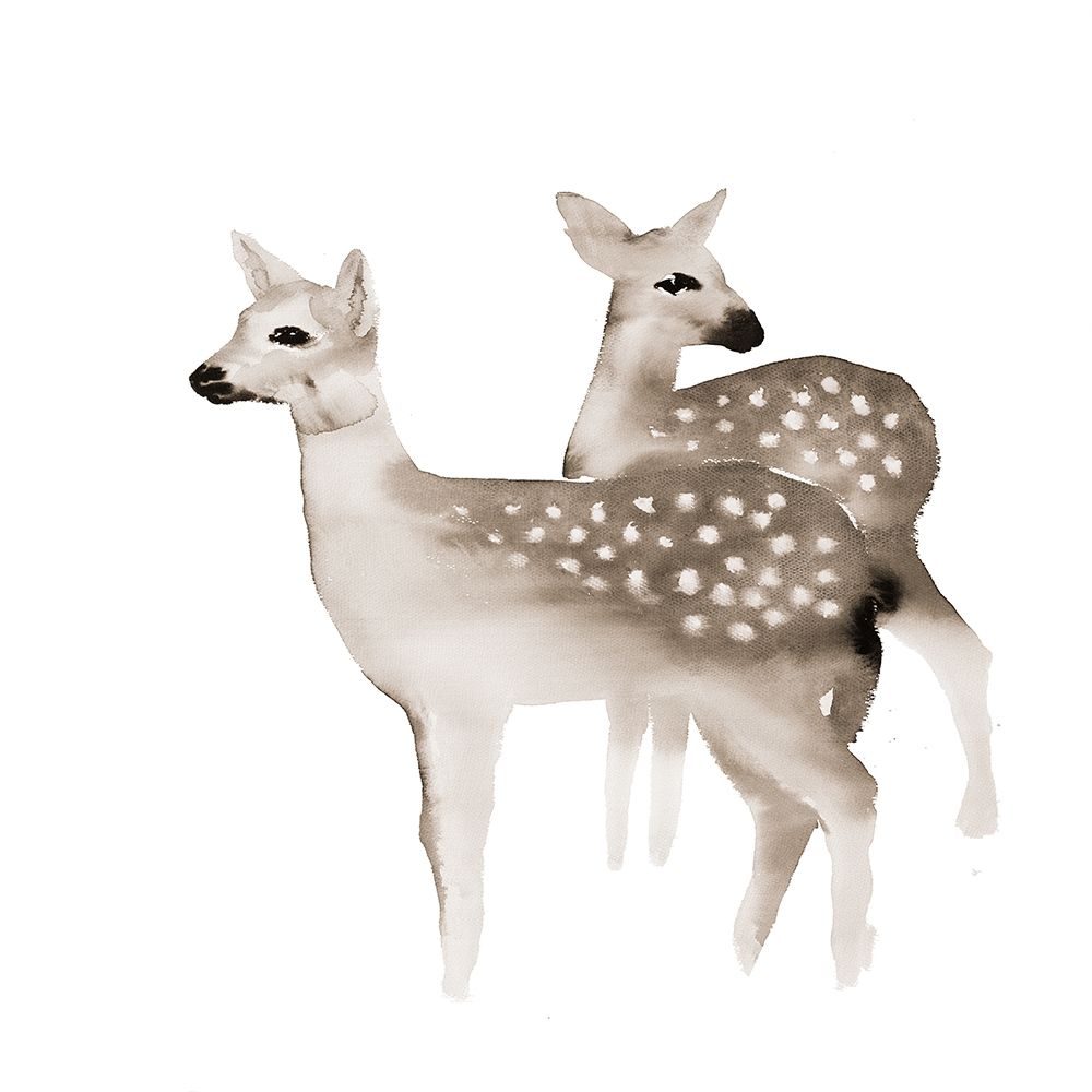 BLUE FAWNS art print by Atelier B Art Studio for $57.95 CAD