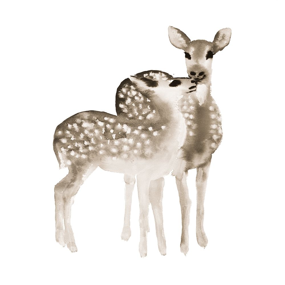 BLUE FAWNS LOVE art print by Atelier B Art Studio for $57.95 CAD